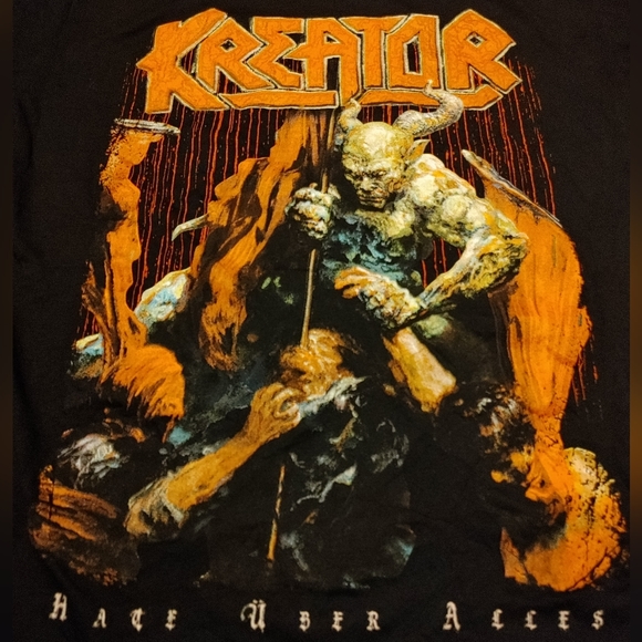 KREATOR Hate Über Alles metal band shirt graphic tee album tour shirt Small 🔥🔥 - Picture 2 of 4